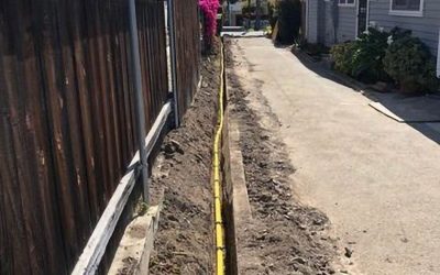 280 Ft. Gas Line Installation