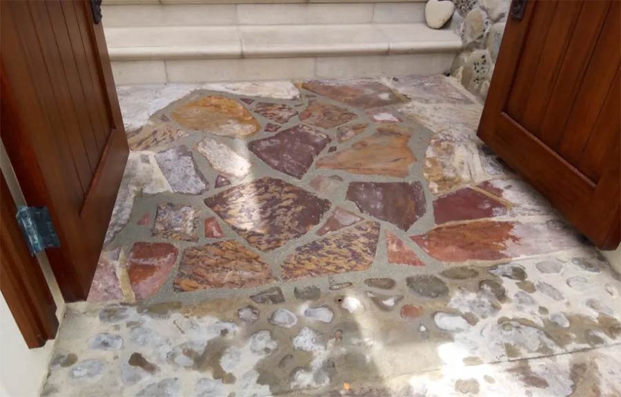 Installed Stone Tiles